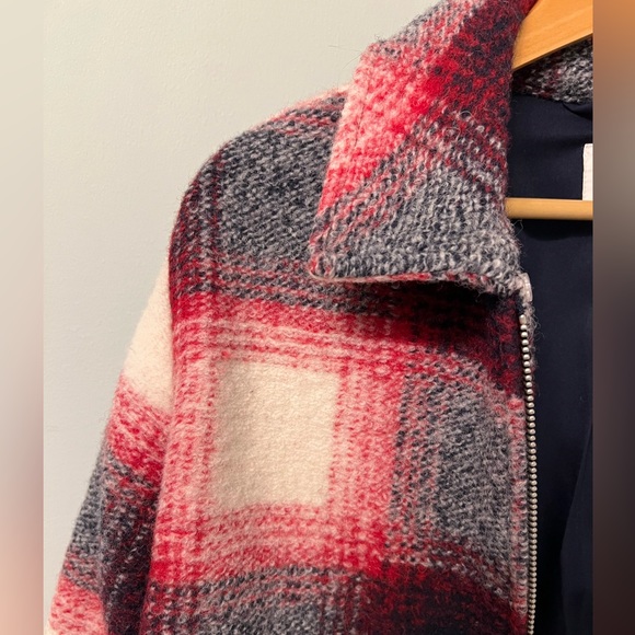 GAP wool plaid petite coat - Picture 8 of 9
